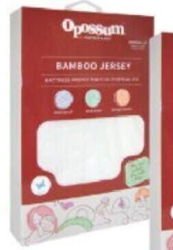 BIG W Opossum Bamboo Jersey Waterproof Cot Mattress Protector offer