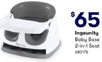 BIG W Ingeunity Baby Base 2-In-1 Seat offer
