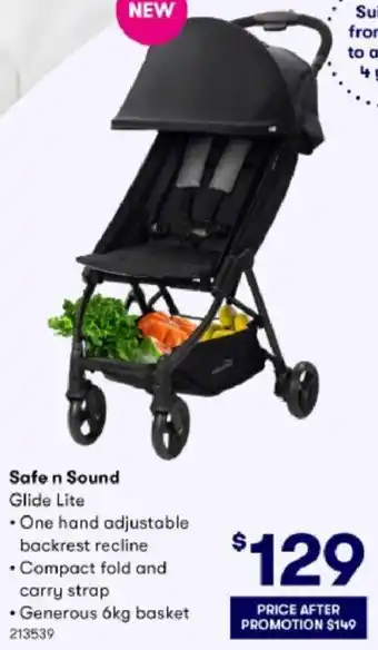 BIG W Safe N Sound Glide Lite offer