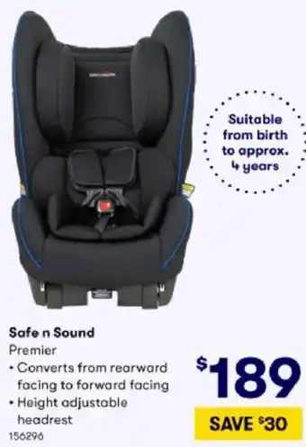 BIG W Safe N Sound Premier offer