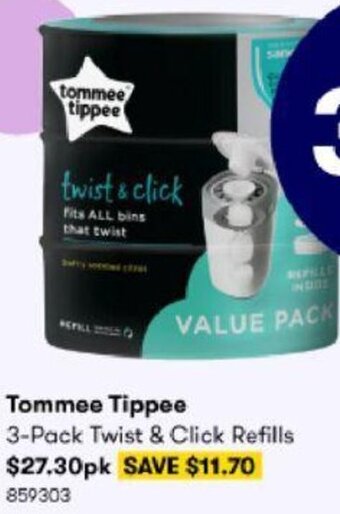 BIG W Tommee Tippee 3-pack Twist & Click Refills offer