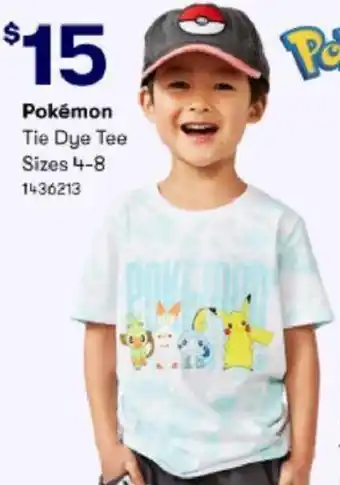 BIG W Pokemon Tie Dye Tee offer