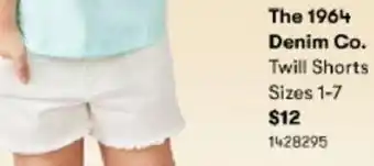 BIG W The 1964 Denim Co. Twill Shorts offer