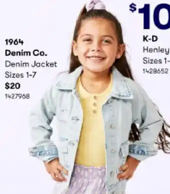 BIG W 1964 Denim Co. Denim Jacket offer