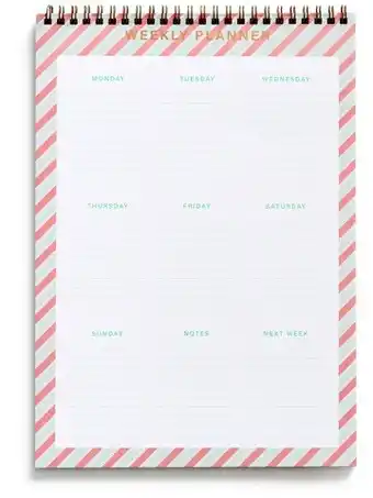 BIG W NEW Weekly Planner A4 52 sheets offer