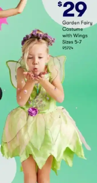 BIG W Garden Fairy Costume With Wings offer