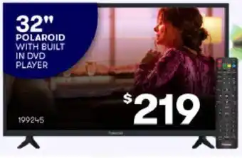 BIG W 32" Polaroid With Built In DVD Player offer