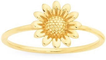 Goldmark 9ct gold sunflower dress ring offer