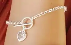 Goldmark Sterling silver italian made 19cm cubic zirconia fob bracelet offer