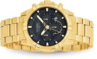Goldmark Chisel gents gold tone watch offer