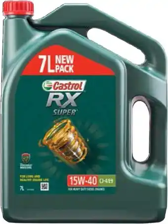 Truckline Castrol engine oil rx super 15w-40 cj-4/e9 7l offer