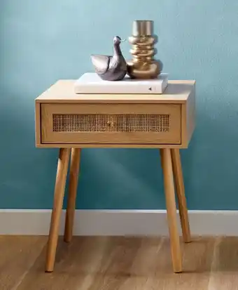 Coles Marketlane rattan bedside table offer