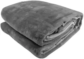 Coles Laura hill 600gsm double-sided queen faux mink blanket offer