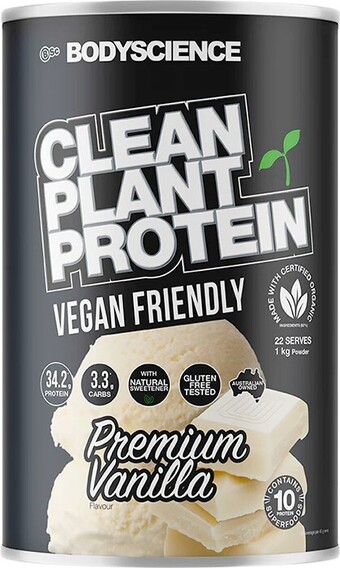 Bsc body science clean plant protein premium vanilla, 1kg