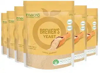 healthylife Macro brewers yeast, 6 x 225g offer