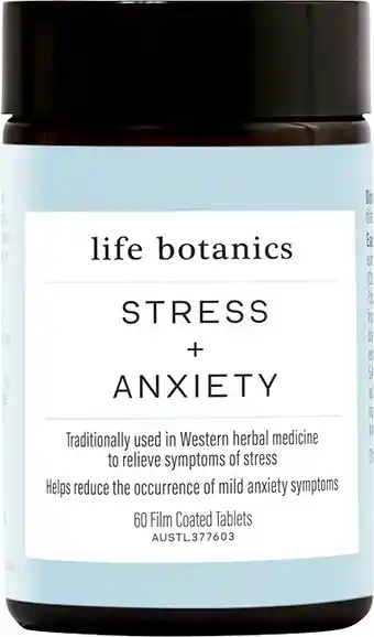 healthylife Life botanics stress and anxiety, 60 capsules offer
