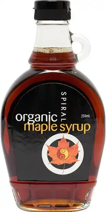 Spiral foods organic maple syrup,  250ml