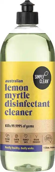 healthylife Simply clean lemon myrtle disinfectant cleaner, 1l offer