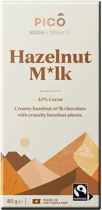 healthylife Pico chocolate organic hazelnut milk, 80g offer