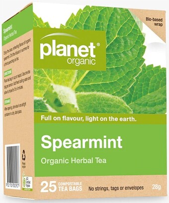 healthylife Planet organic spearmint tea 25 tea bag offer