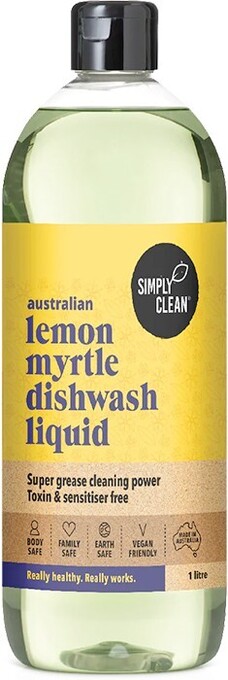 healthylife Simply clean lemon myrtle dishwash liquid, 1l offer