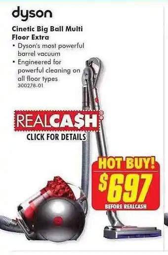 The Good Guys Dyson cinetic big ball multi floor extra offer