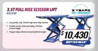 3.5t full rise scissor lift