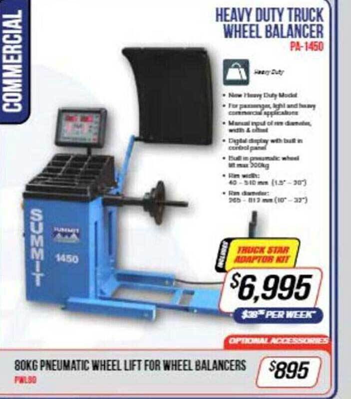 Heavy duty truck wheel balancer pa1450 offer at Burson Auto Parts