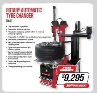 Burson Auto Parts Rotary automatic tyre changer r441 offer