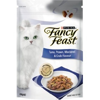 IGA Purina fancy feast dry cat food 450g selected varieties offer