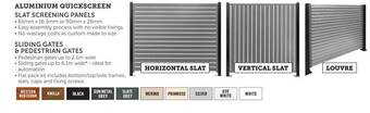 Stratco Aluminium quickscreen offer