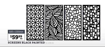 Stratco Screens black painted offer