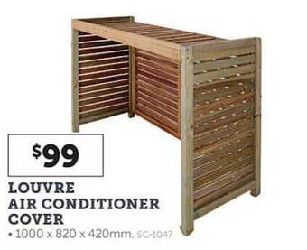 Stratco Louvre air conditioner cover offer