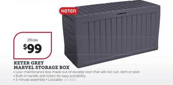 Keter grey marvel storage box