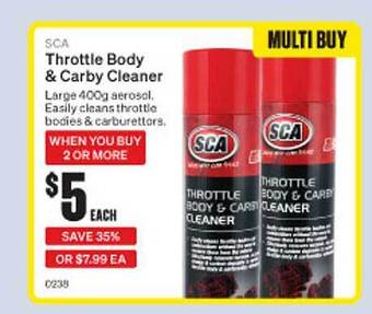 SuperCheap Auto Sca throttle body & carby cleaner offer