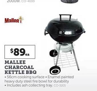 Stratco Mallee charcoal kettle bbq offer