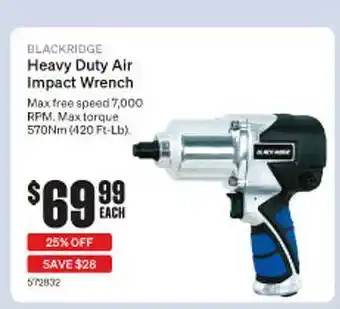 SuperCheap Auto Blackrifge heavy duty air impact wrench offer