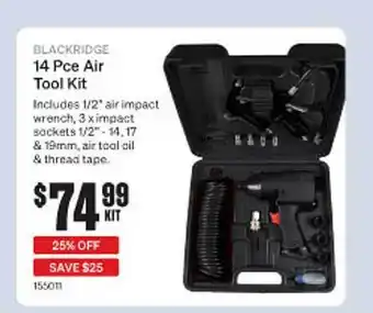 SuperCheap Auto Blackridge 14 pce air tool kit offer