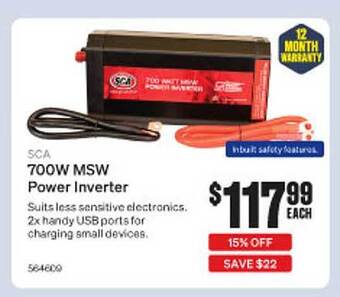 SuperCheap Auto Sca 700w msw power inverter offer