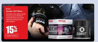 SuperCheap Auto Ryco syntec oil filters offer