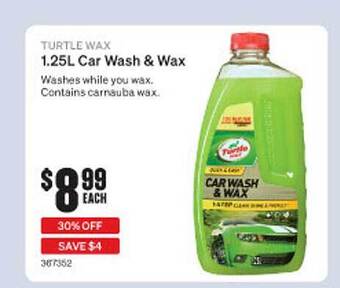 SuperCheap Auto Turtle wax 1,25l car wash & wax offer