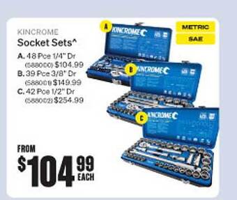 Kincrome socket sets