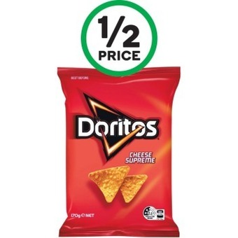Woolworths Doritos corn chips 150-170g offer