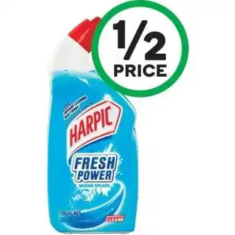 Woolworths Harpic fresh power 39g or toilet cleaner liquid 700ml offer