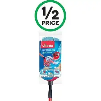 Woolworths Vileda supermocio microfibre mop pk 1 offer