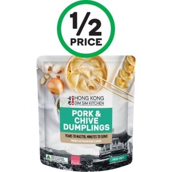 Woolworths Hong kong kitchen dumplings 300-480g – from the freezer offer