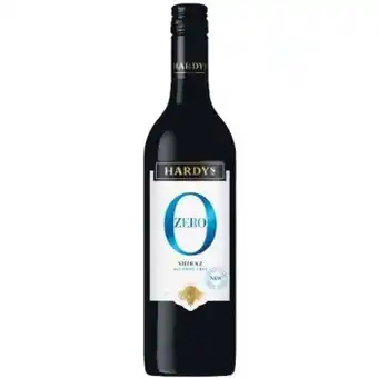 Woolworths New hardy’s zero alcohol wine 750ml offer