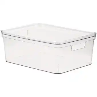 Woolworths Inspire clear storage box large offer