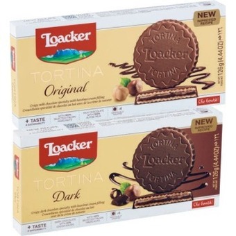 Loacker tortina chocolate biscuits 126g