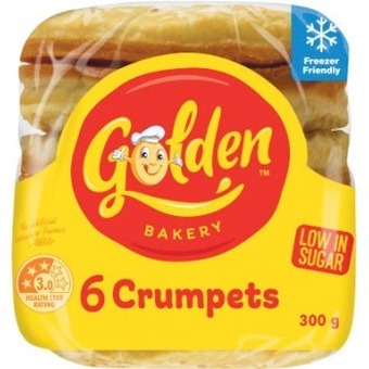 Coles Golden crumpet rounds 6 pack offer